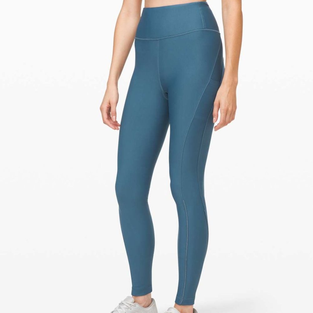 Lululuemon Flurry Up HR Tight 28" Petrol Blue - 2